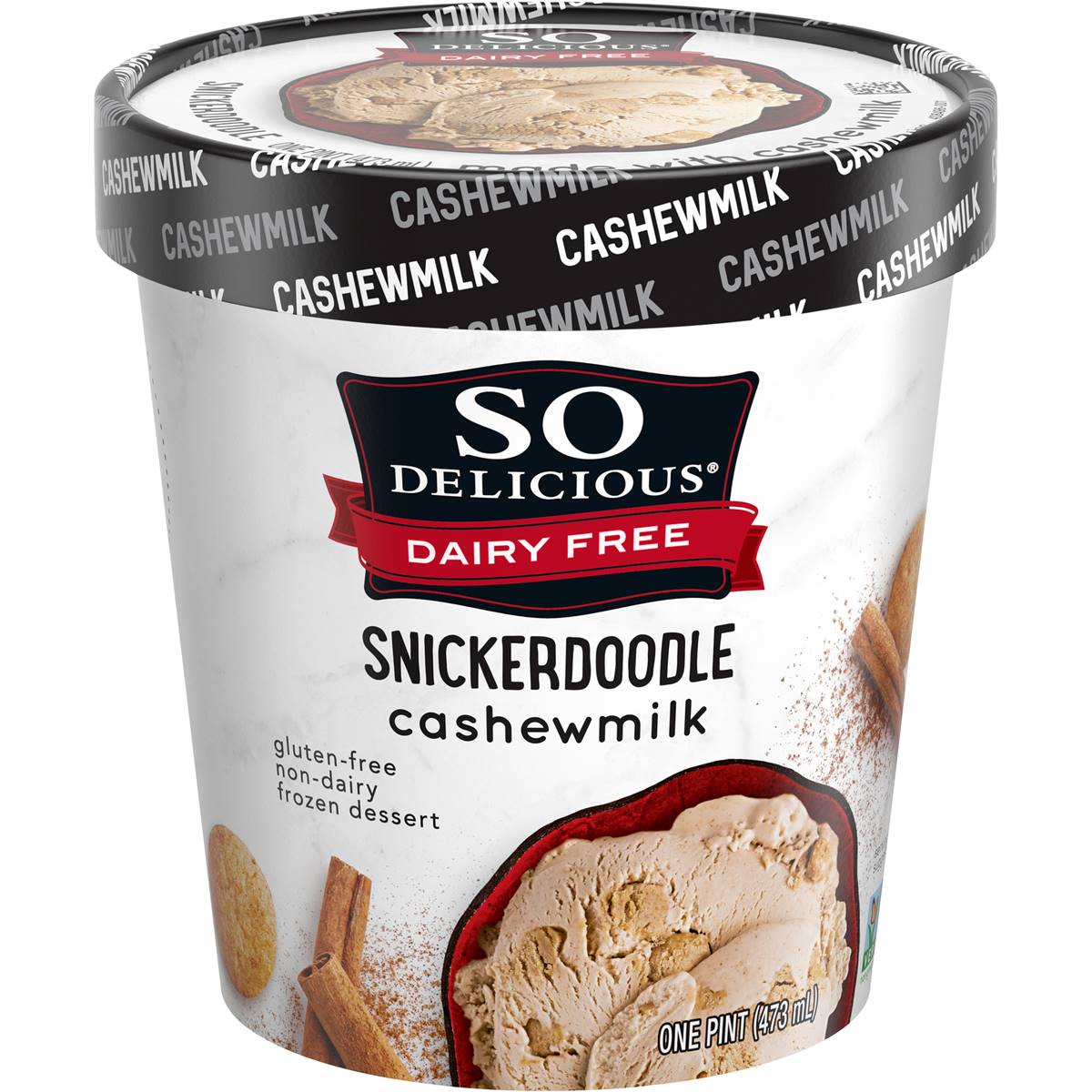 So Delicious Dairy Free Cashew Snickerdoodle Tub