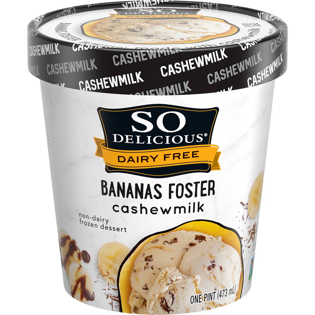 So Delicious Dairy Free Cashew Choc Drizzle Banana Foster Tub