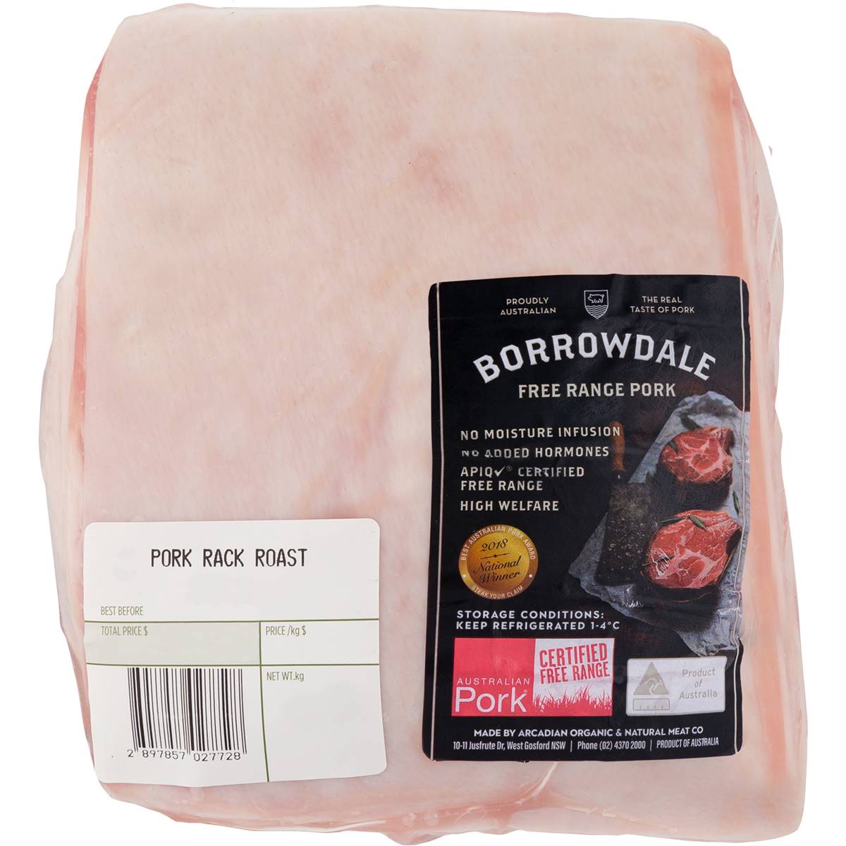 Borrowdale Free Range Pork Rack Roast
