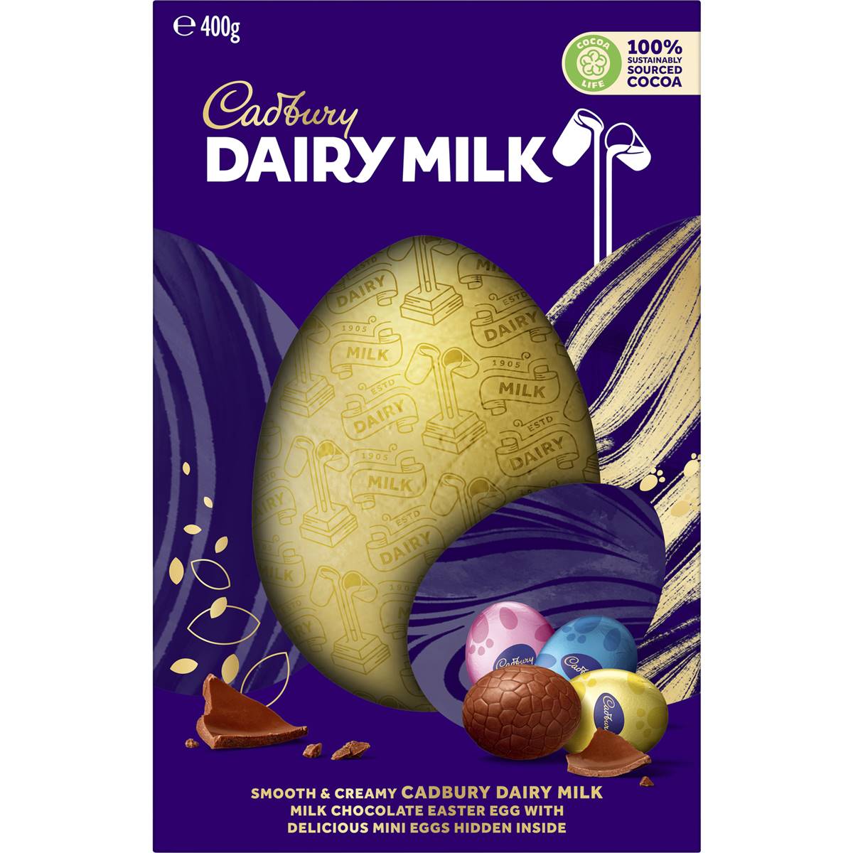 Cadbury Dairy Milk Chocolate Easter Egg Gift Box 400g Woolworths