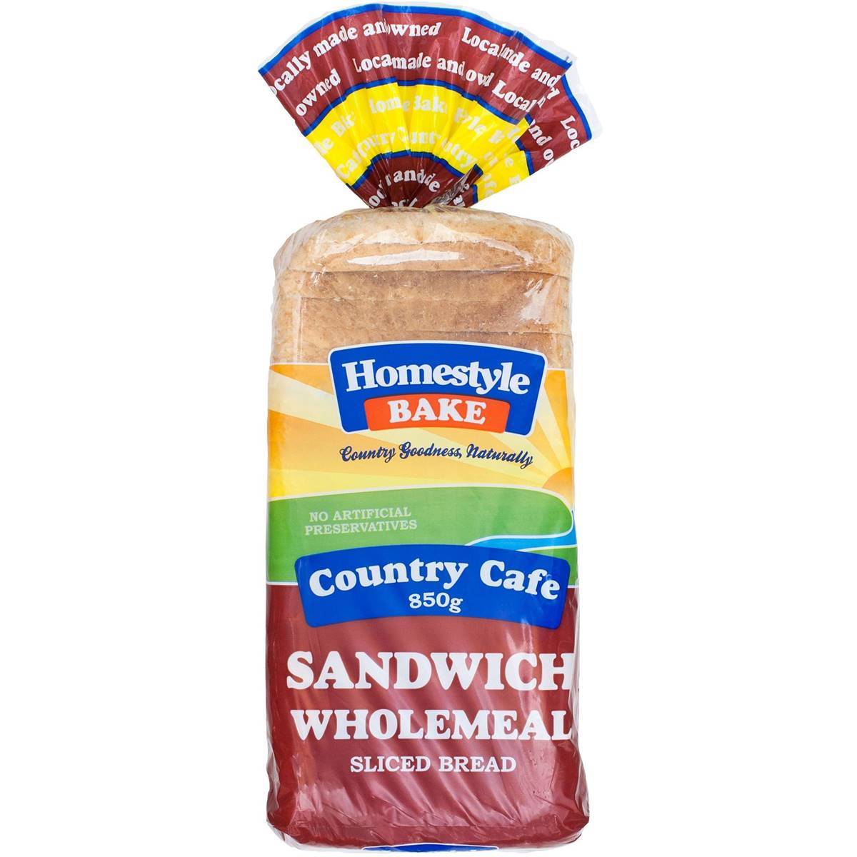 Homestyle Bake Country Cafe Sandwich Wholemeal Sliced Bread 850g