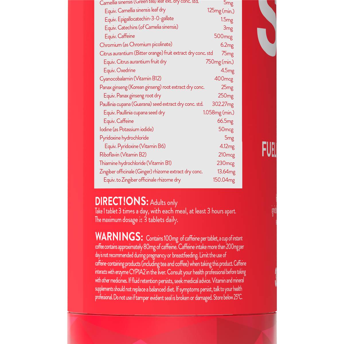 Sup Fit Fuel Ignite Train Supplements 30 Pack Woolworths