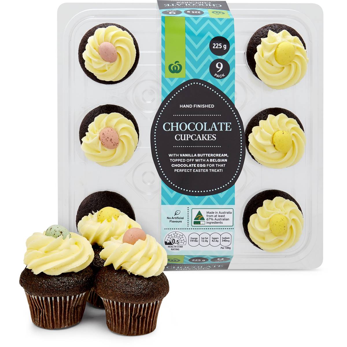 Woolworths Hand Finished Easter Chocolate Cupcakes