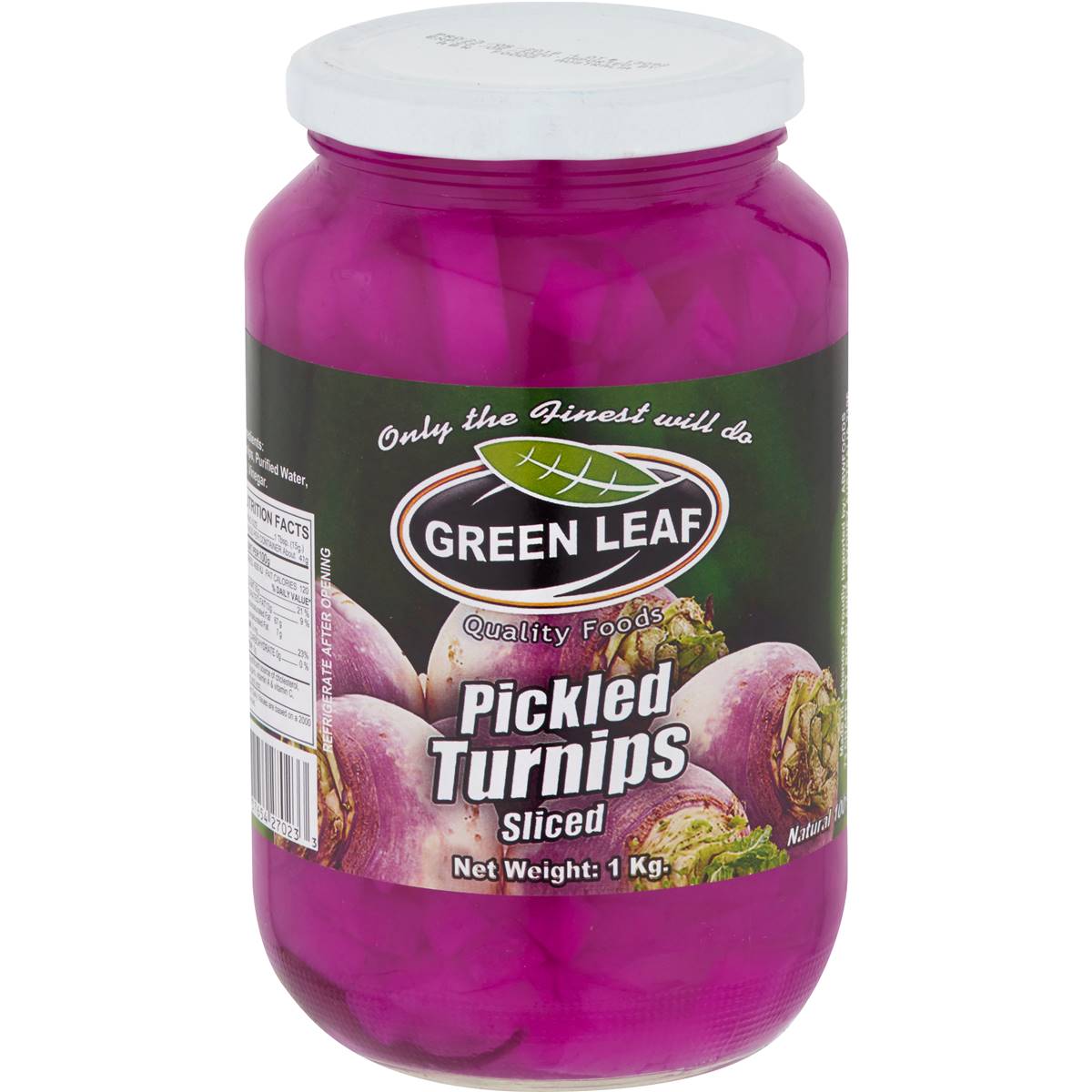 Green Leaf Pickled Turnips 1kg Woolworths