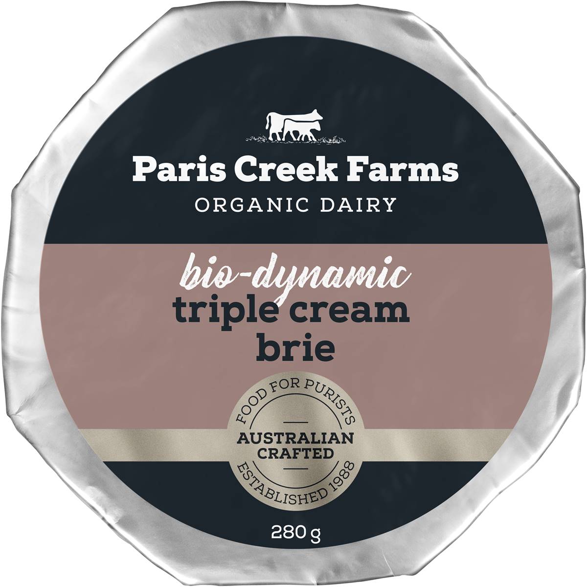 Paris Creek Farms Triple Cream Brie 280g Woolworths