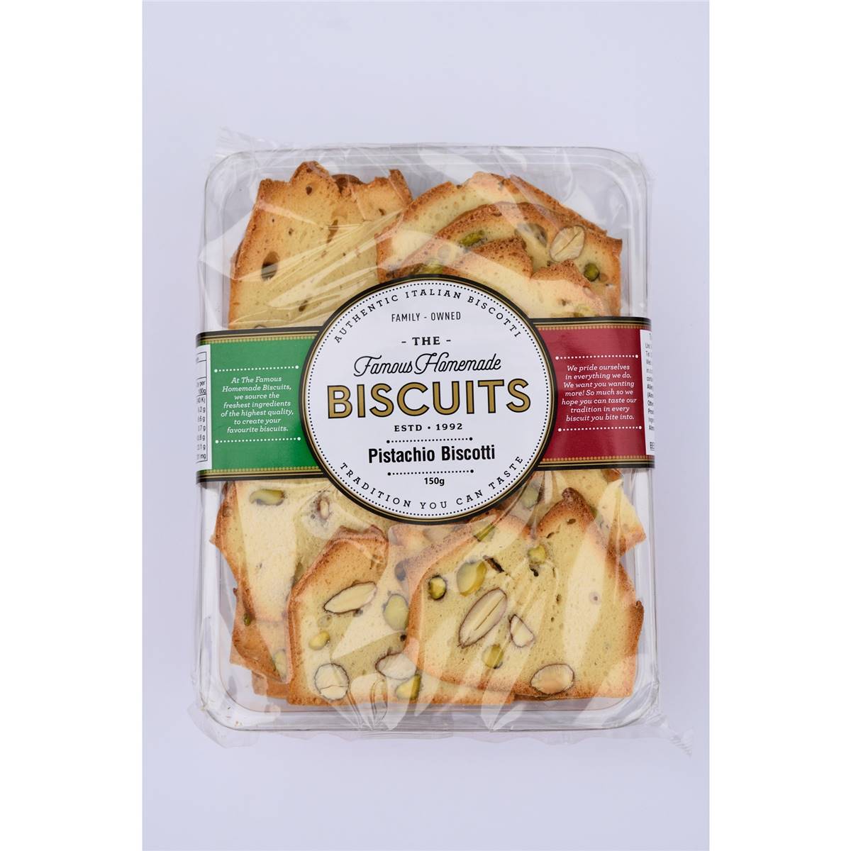 The Famous Homemade Pistachio Biscotti