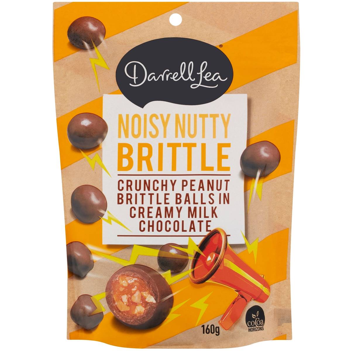 Darrell Lea Mini Bites Milk Chocolate Peanut Brittle 160g Woolworths
