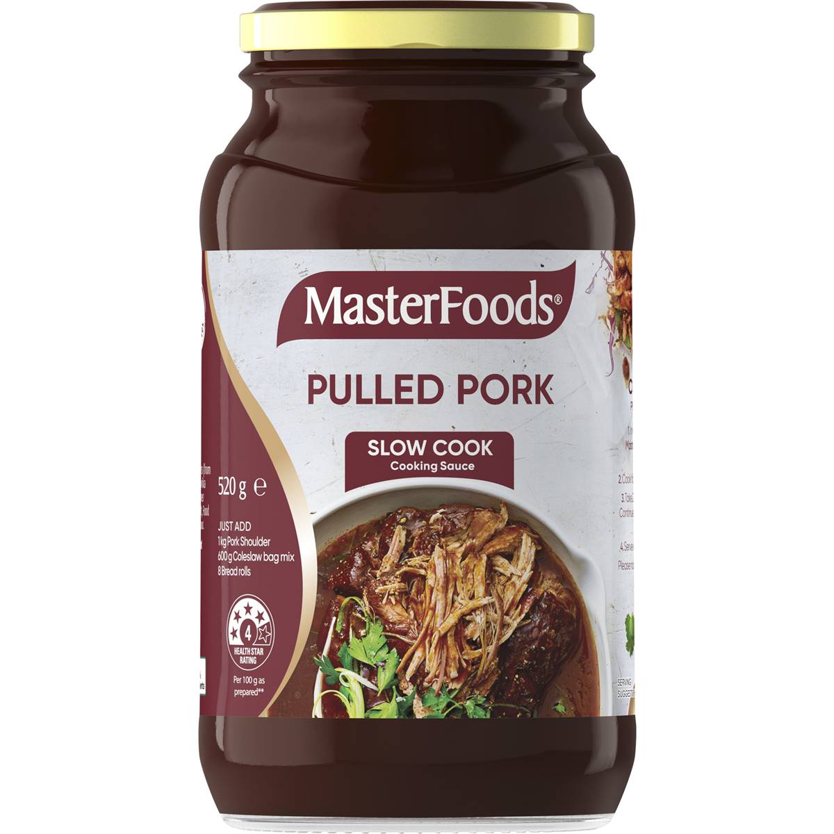 Masterfoods Slow Cook Cooking Sauce Pulled Pork 520g Woolworths