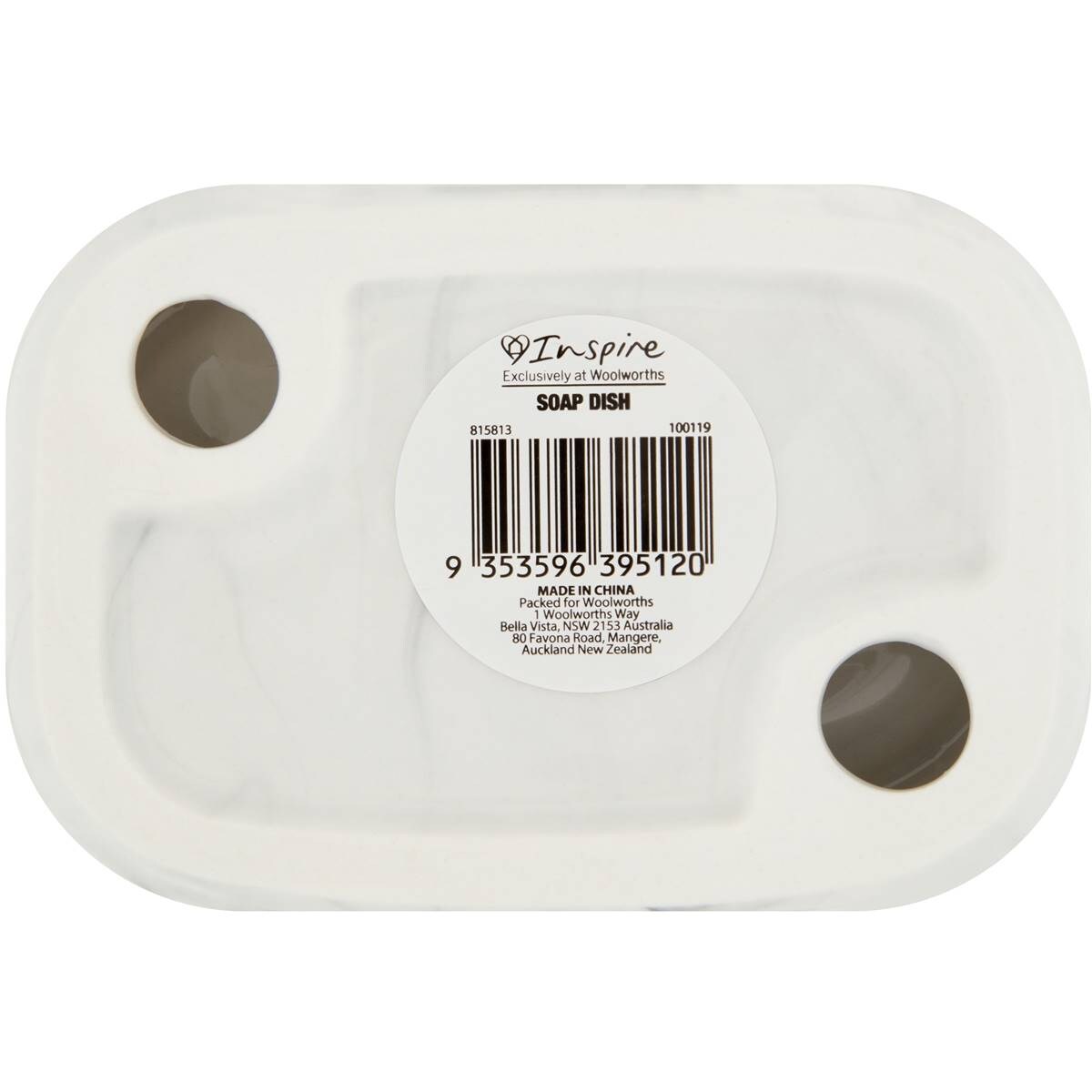 Inspire Soap Dish Marble Each Woolworths