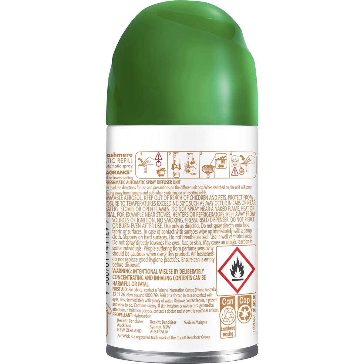 Air Wick Essential Oils Freshmatic Vanilla Air Freshener Refill 174g