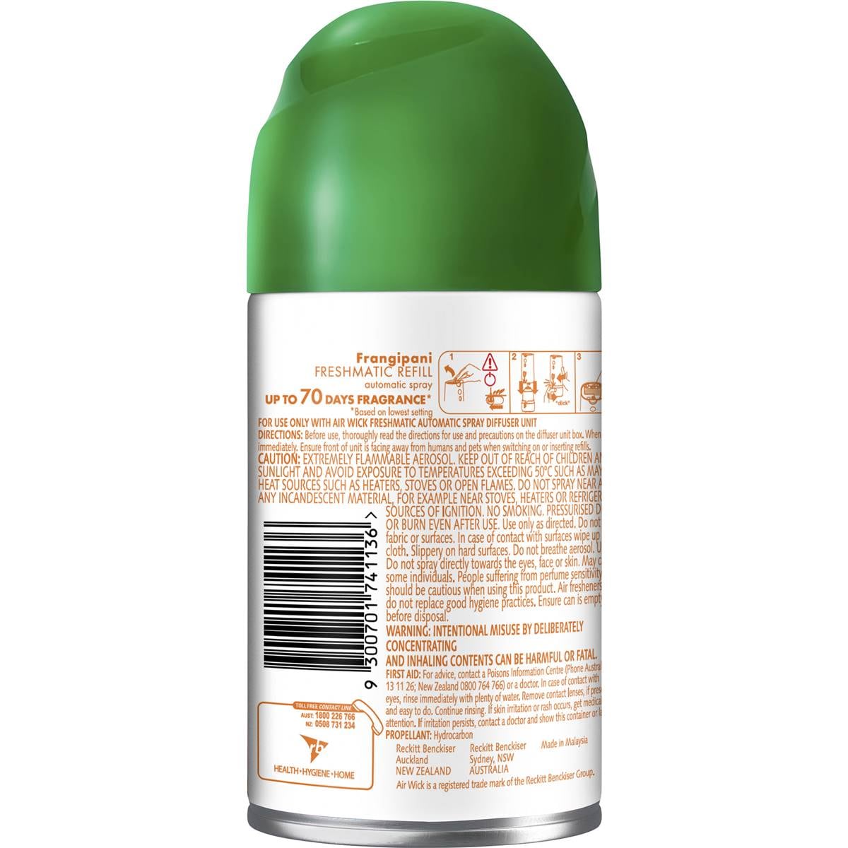 Air Wick Essential Oils Freshmatic Air Freshener Frangipani Refill 174g