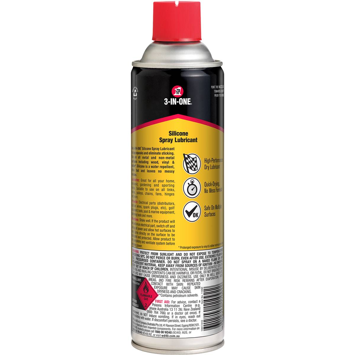 3inone 3 In One Silicone Spray Lubricant 300g Woolworths