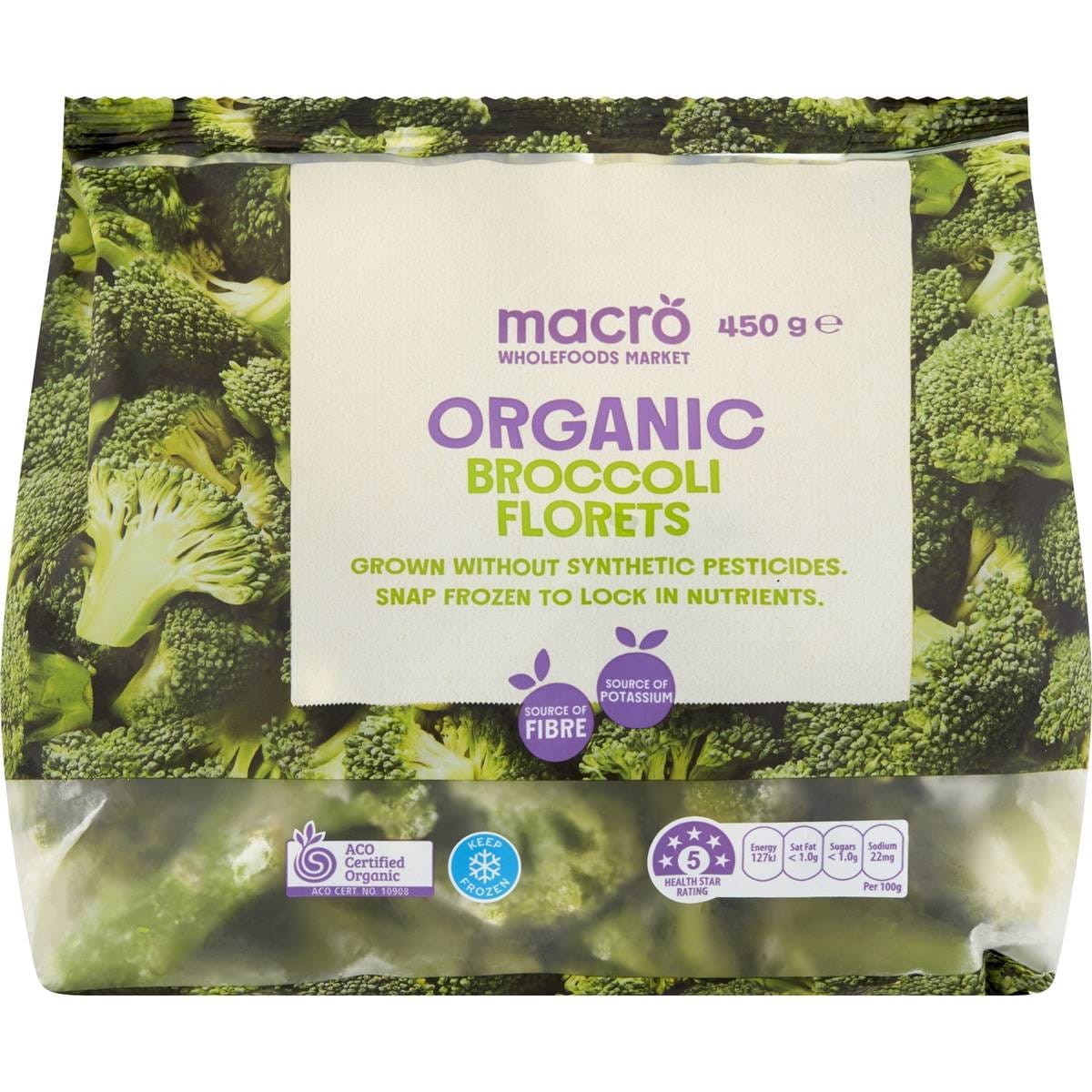 Macro Organic Broccoli Florets 450g Woolworths