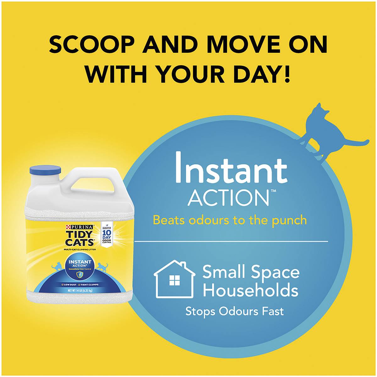 Tidy Cats Clumping Cat Litter Instant Action 6.35kg Woolworths