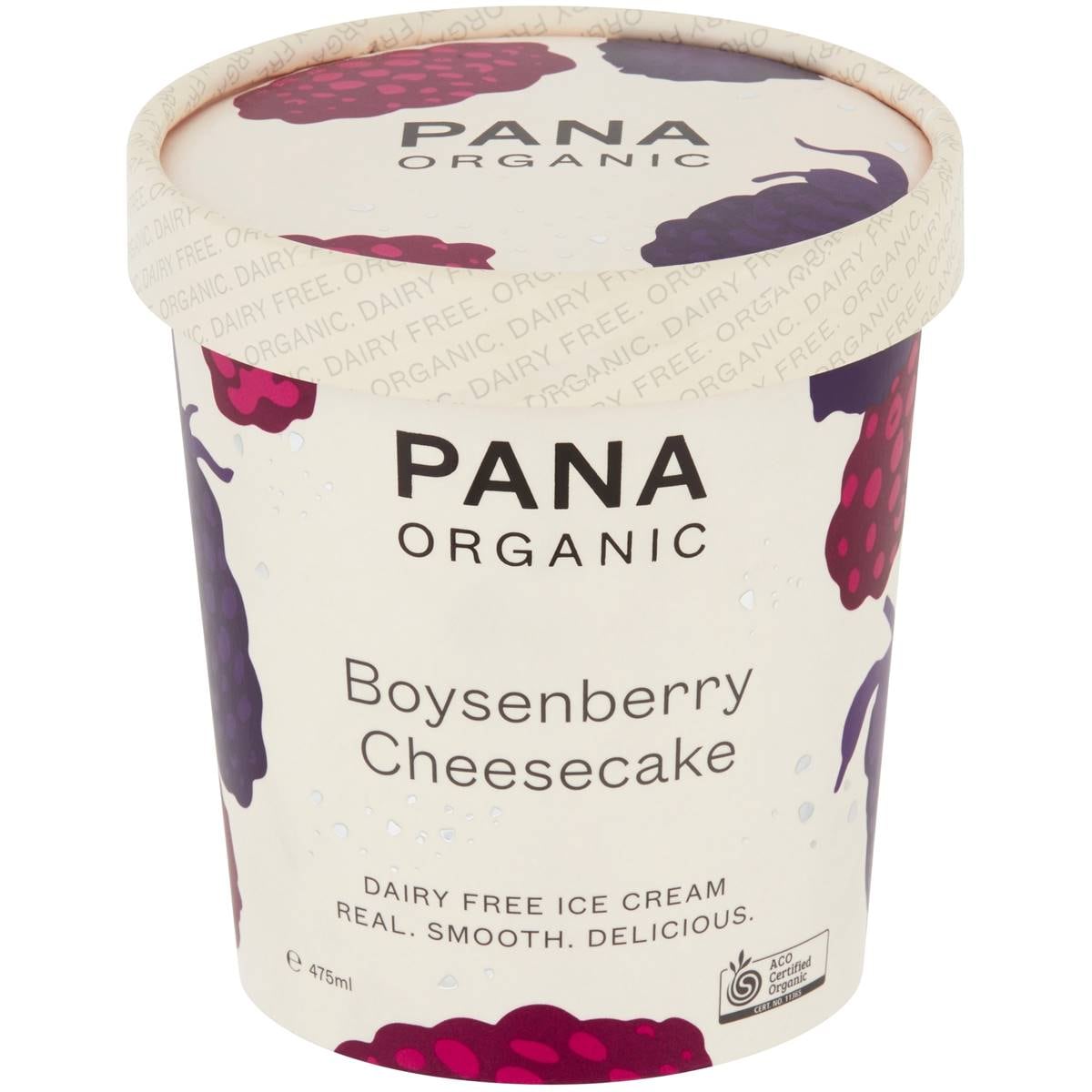 Pana Boysenberry & Cheesecake Dairy Free Frozen Dessert Tub 475ml Woolworths