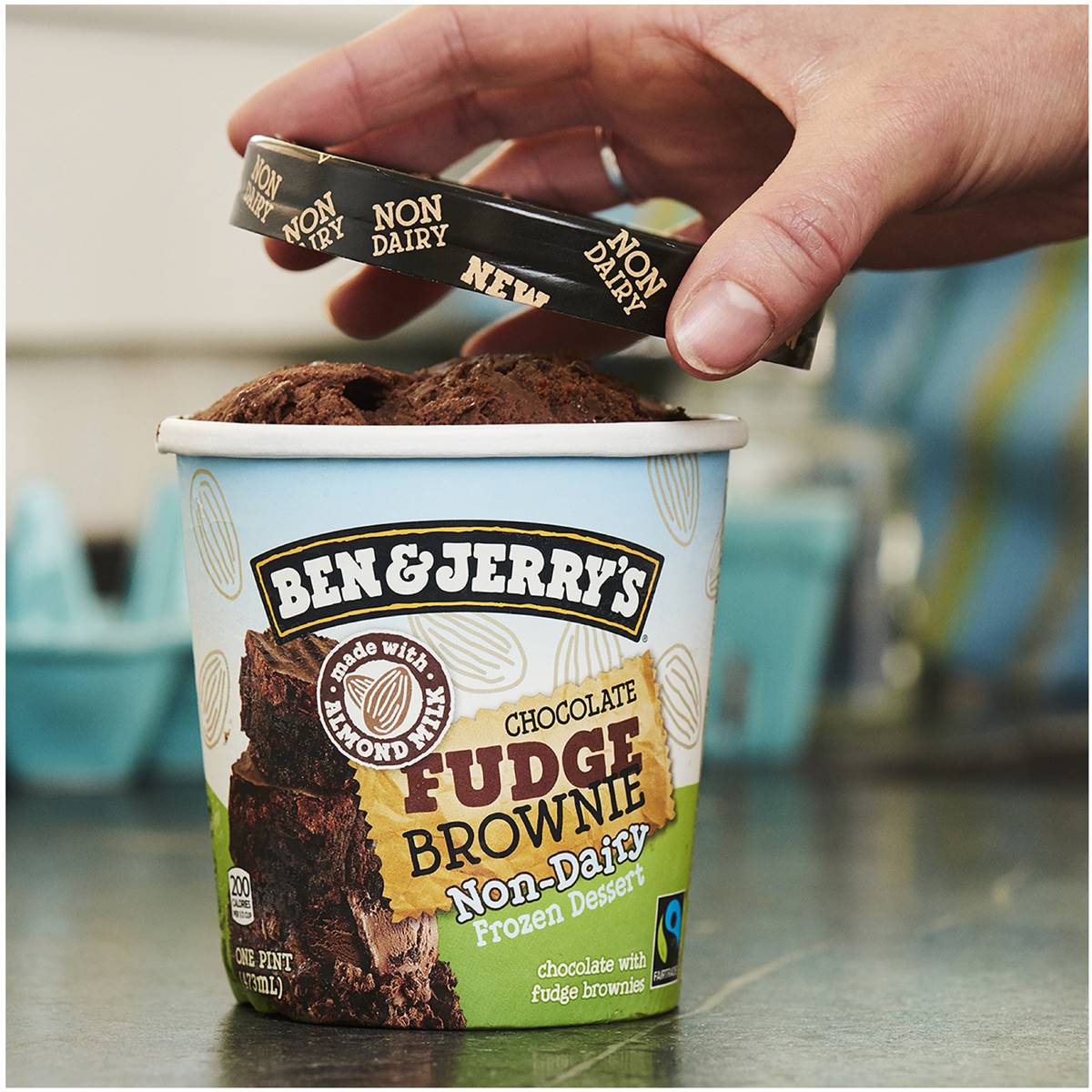 Ben & Jerry's Choc Fudge Brownie Non-dairy Frozen Dessert 458ml ...