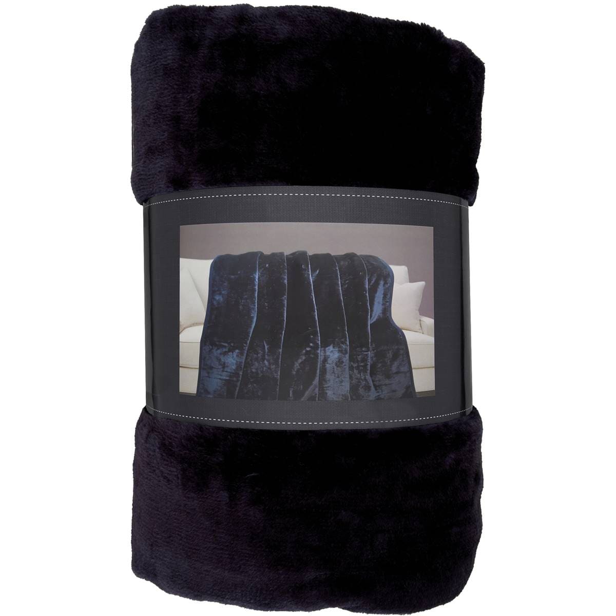 Inspire Mink Blanket Queen Bed Navy Each Woolworths