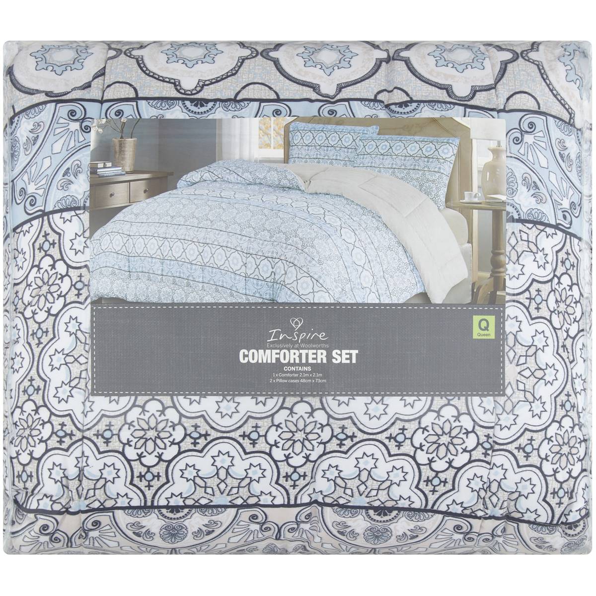 Inspire Comforter Queen Bed Design 5 Each Woolworths