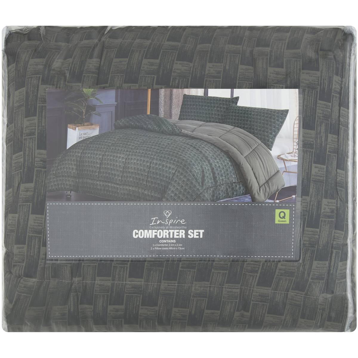 Inspire Comforter Queen Bed Design 7 Each Woolworths