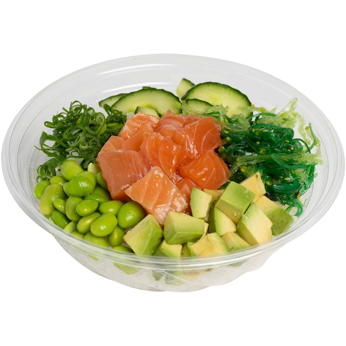Poke Salmon & Greens With Rice