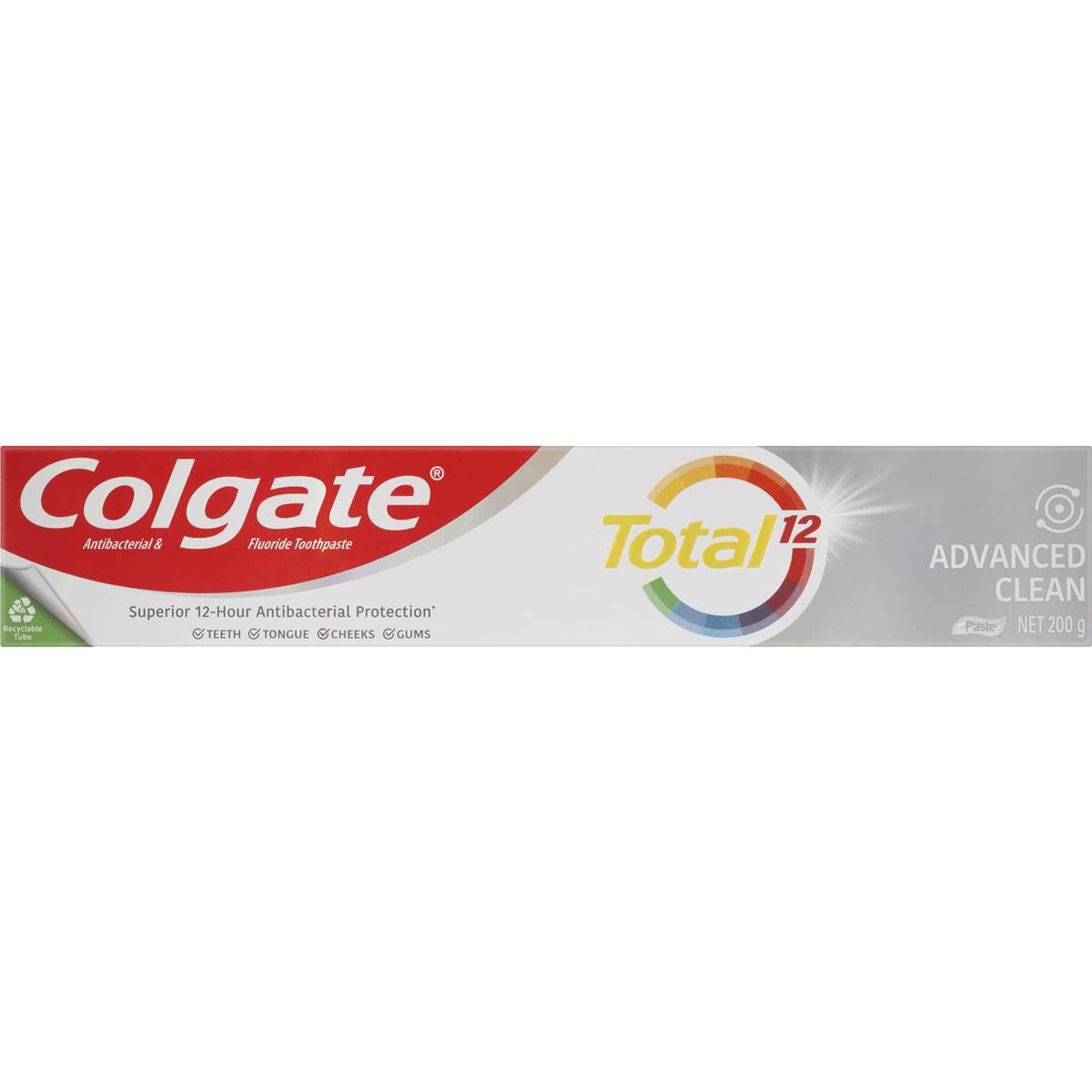 Colgate Antibacterial Toothpaste Total Advanced Clean 200g | Woolworths