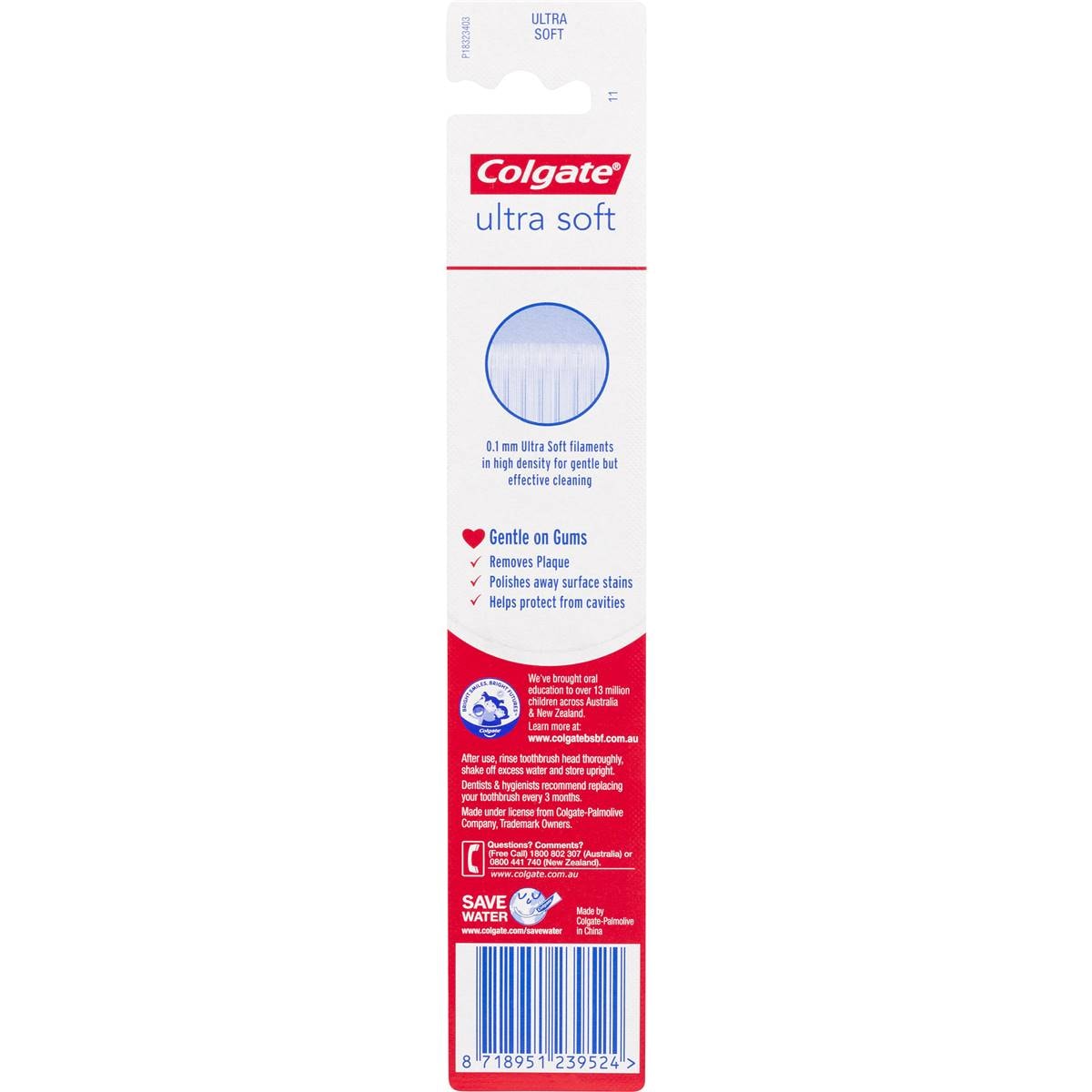 Colgate Ultra Soft Compact Head Manual Toothbrush Each Woolworths