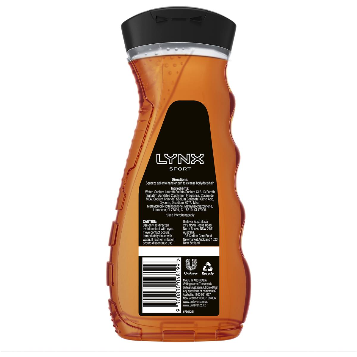 Lynx For Men Body Wash Sport 400ml Woolworths