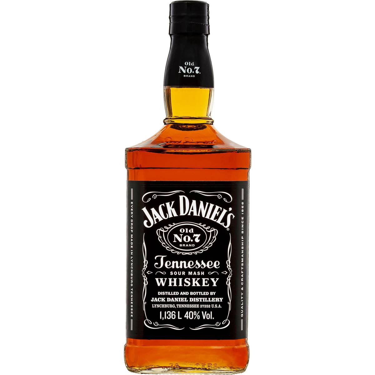 Jack Daniel's Tennessee Sour Mash Whiskey 1136ml | Woolworths