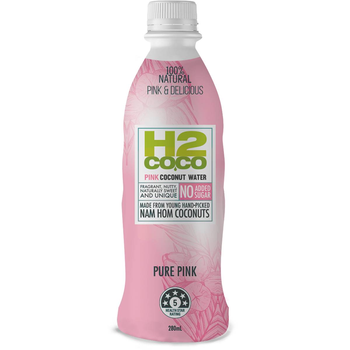 H2coco Coconut Water Pure Pink