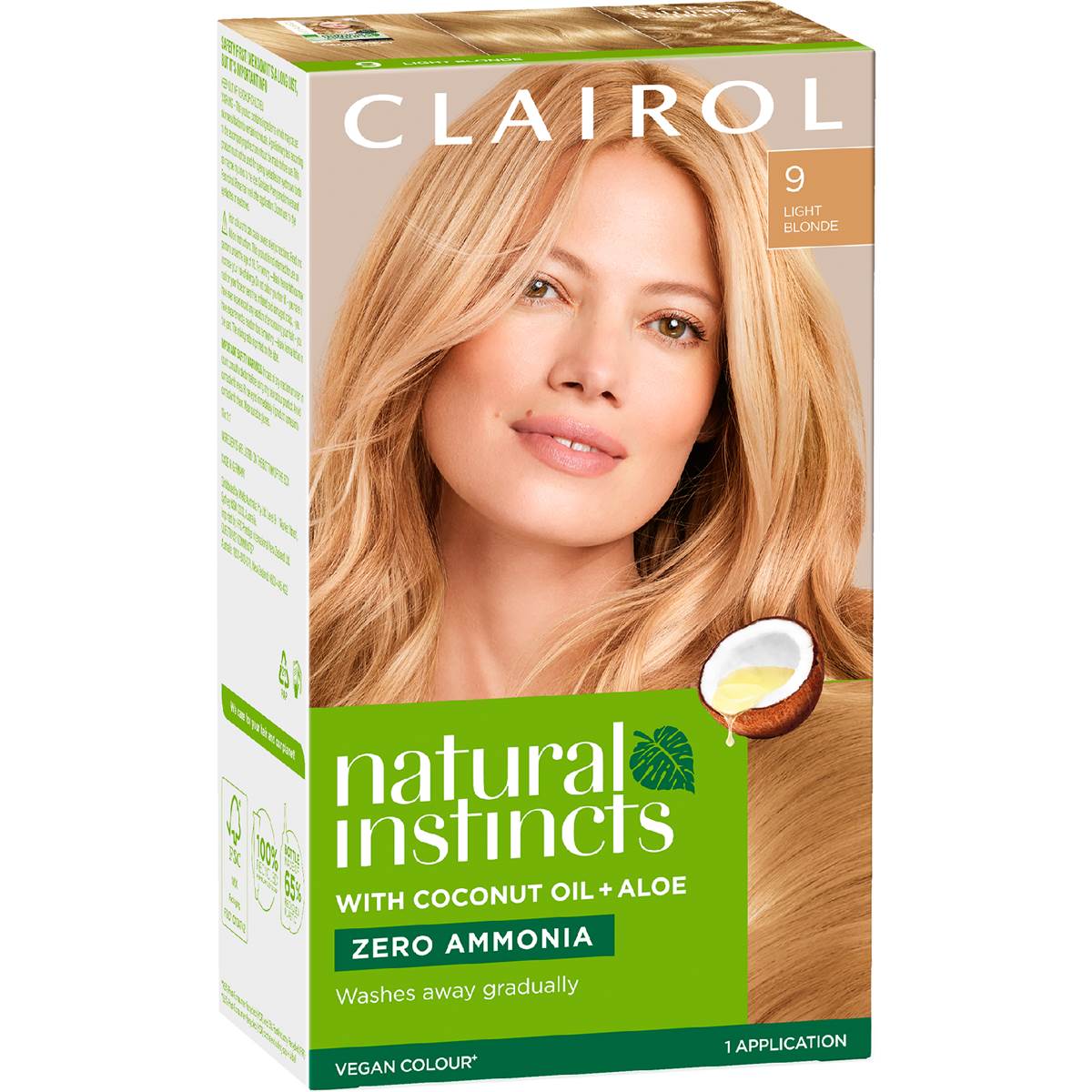 Clairol Natural Instincts Hair Colour 9 Light Blonde Semi Permanent each
