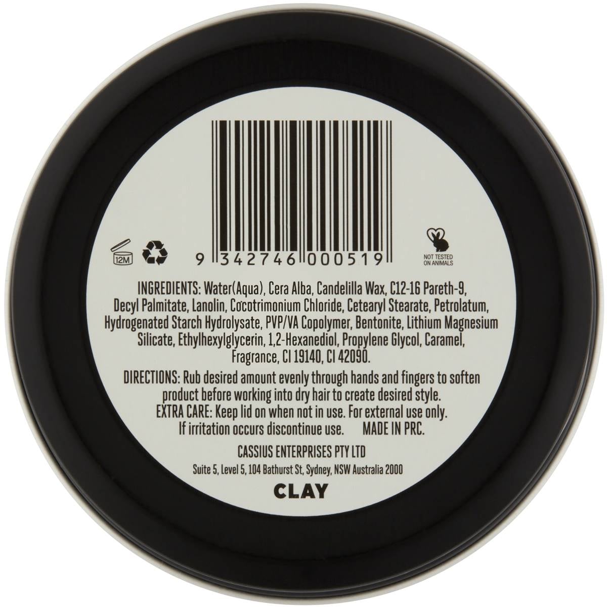 Jack The Barber Clay 95g Woolworths