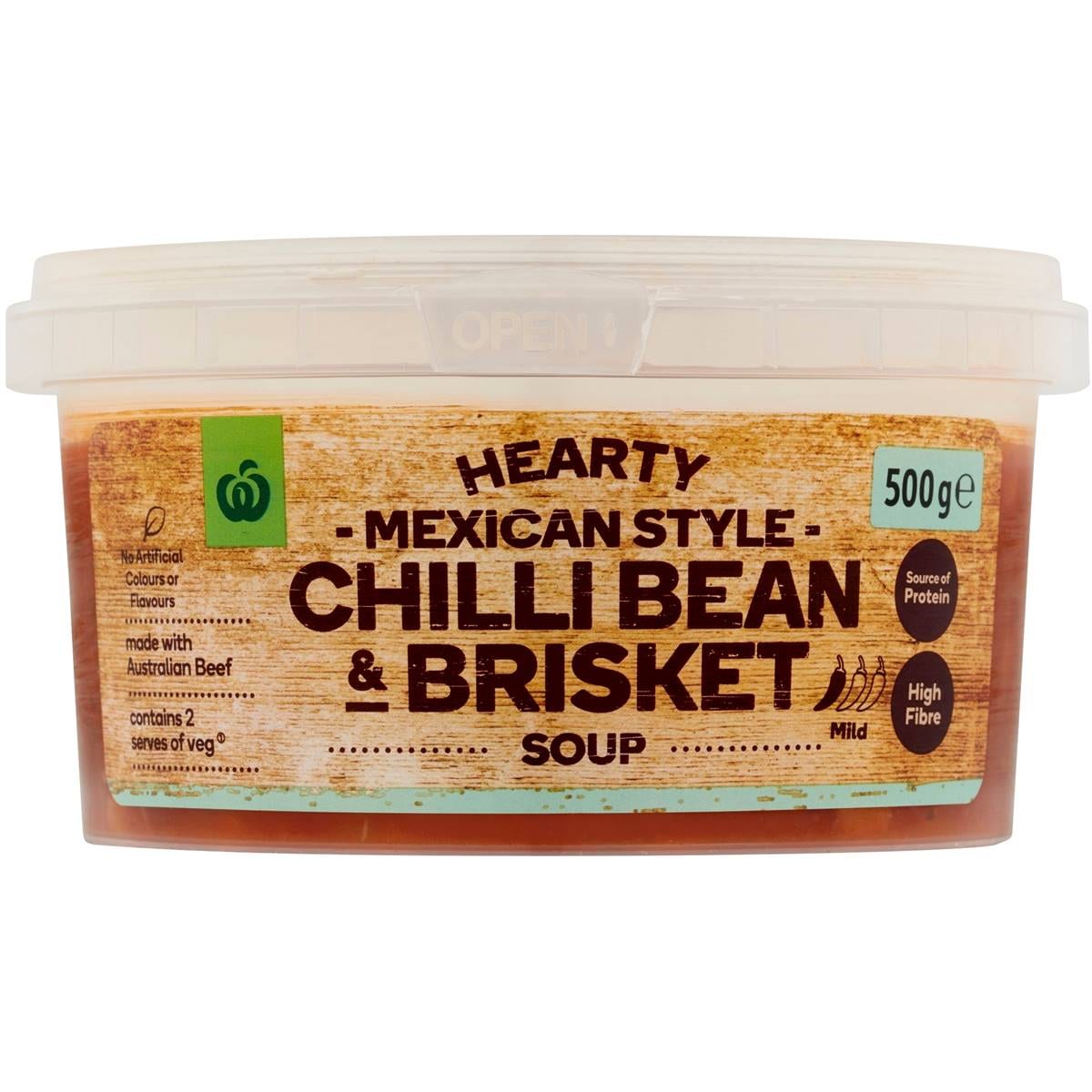 Woolworths Hearty Mexican Soup With Chilli Bean 500g Woolworths