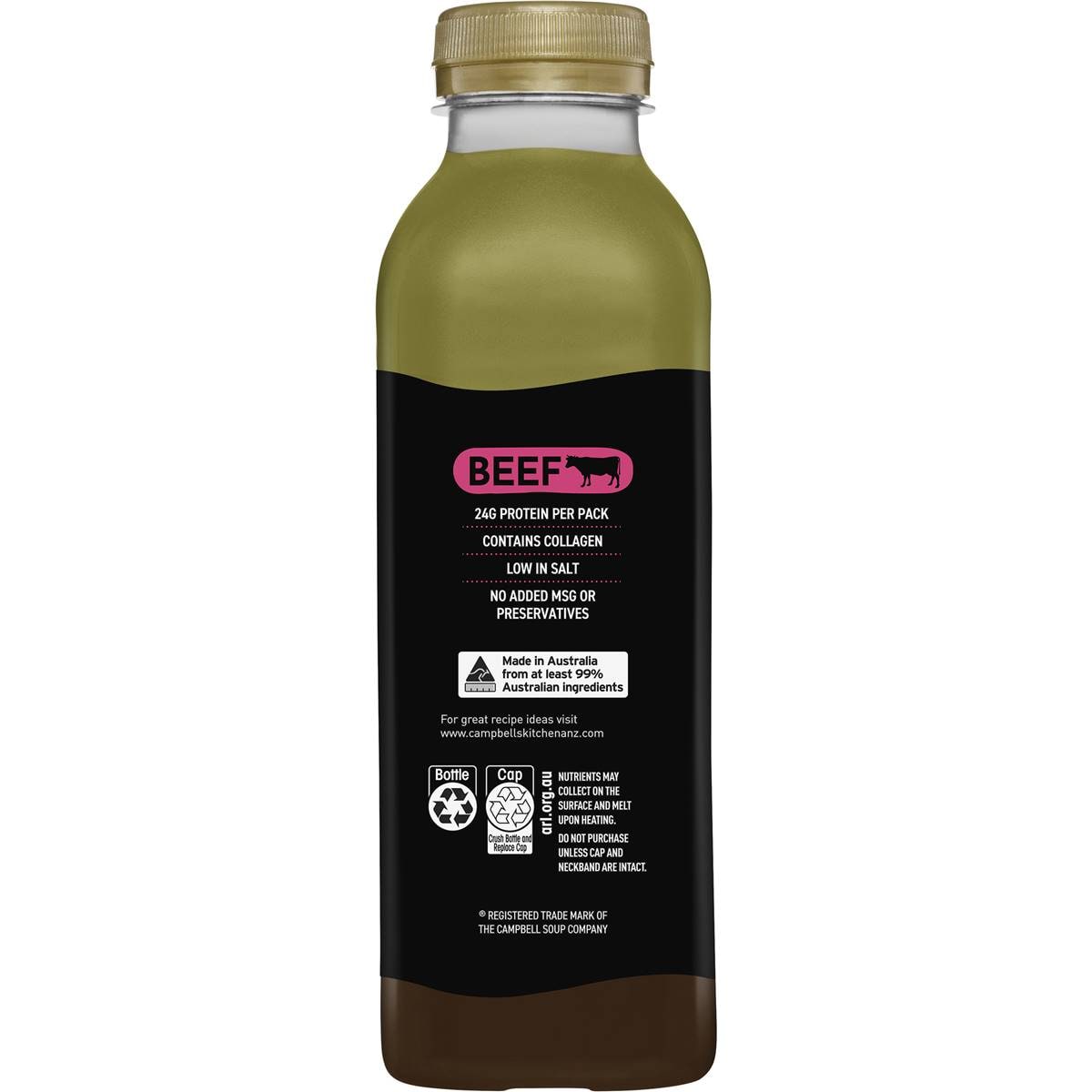 Campbell's Bone Broth Beef Beef 500ml Woolworths