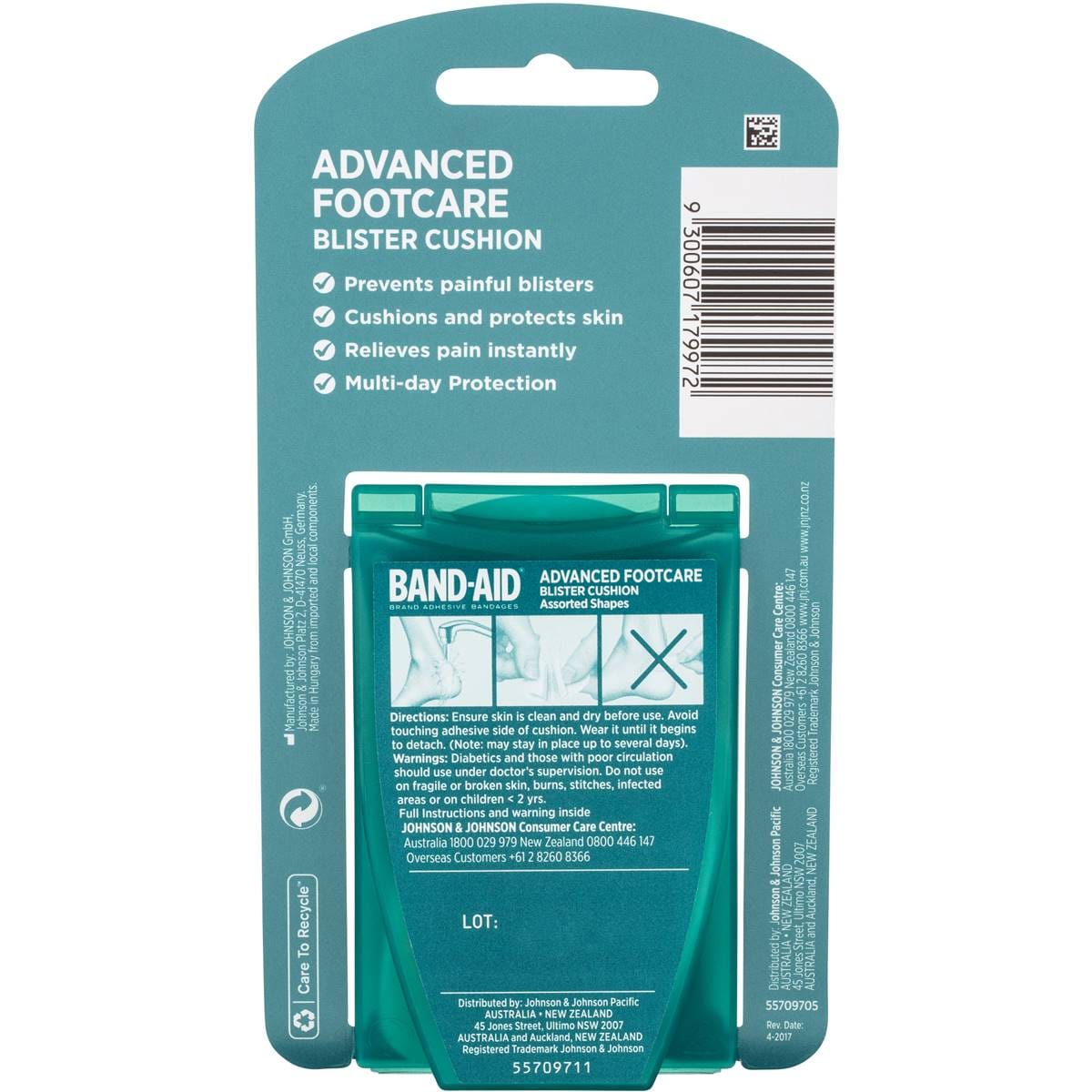 Bandaid Blister Cushion Assorted 5 Pack Woolworths