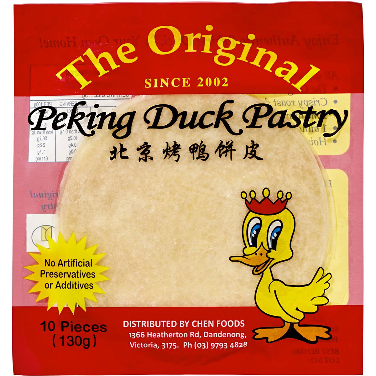 The Original Peking Duck Pastry