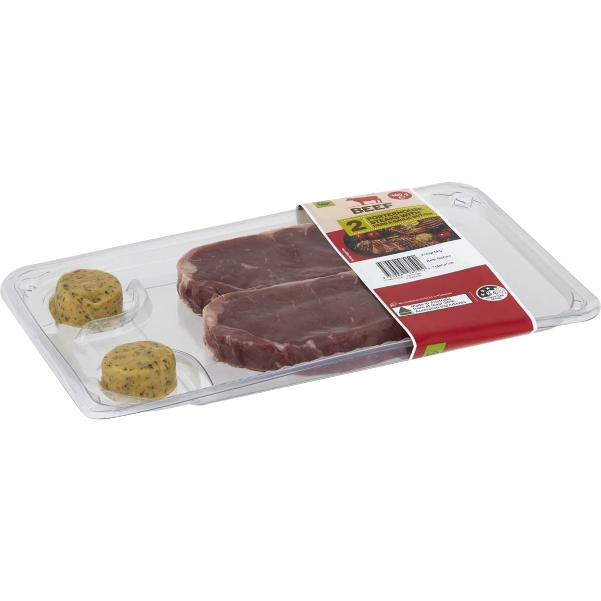 Woolworths Porterhouse Steak With Herb & Butter 400g Woolworths