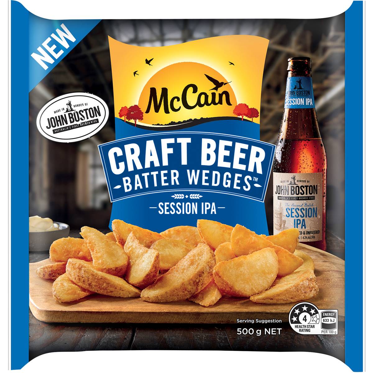 Mccain John Boston Ipa Wedges 500g Woolworths