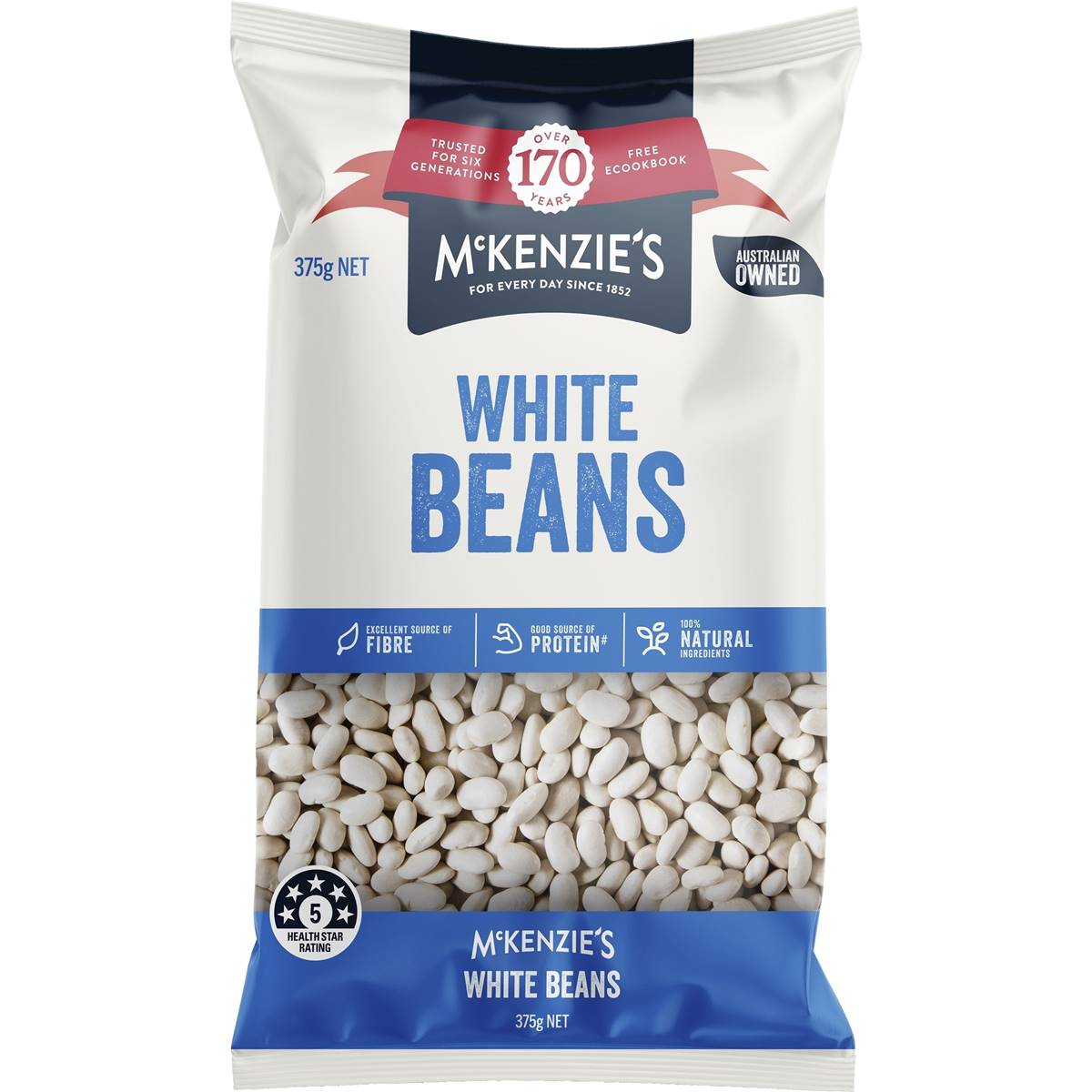 Mckenzies White Beans 375g Woolworths