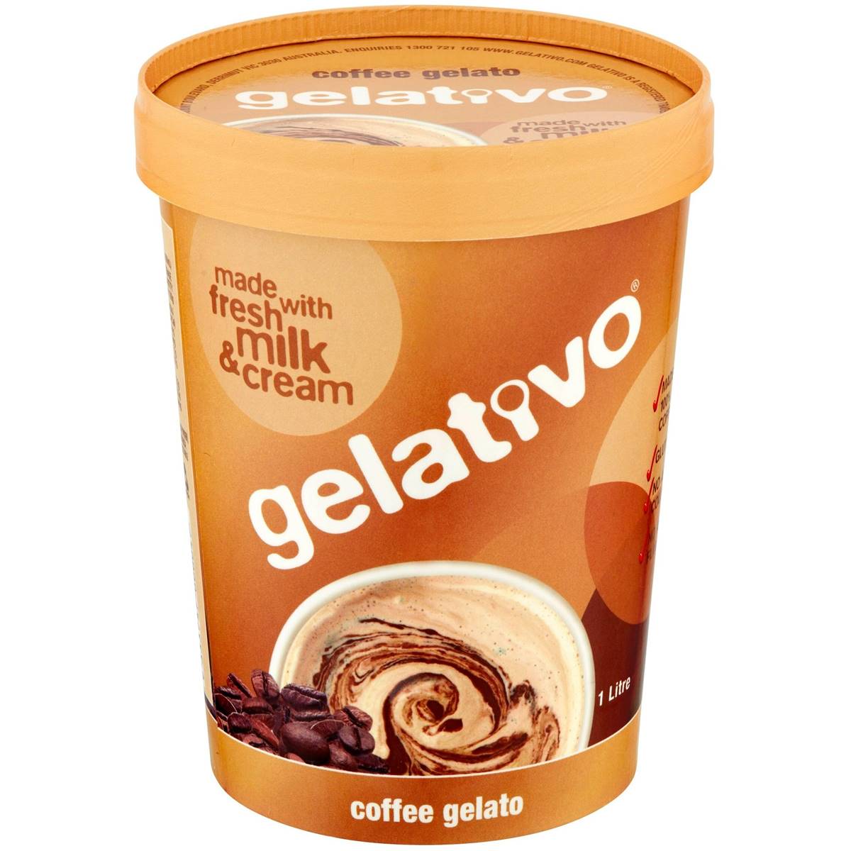 Gelativo Gelato Coffee 1l Tub Woolworths