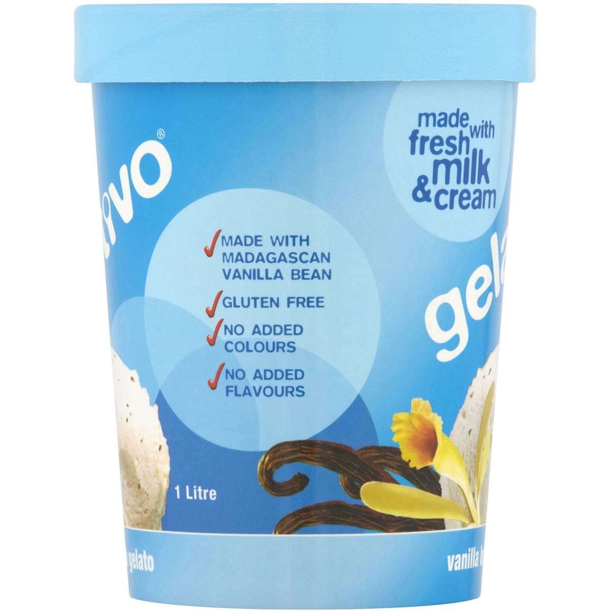 Gelativo Vanilla Bean Gelato Tub 1l Woolworths