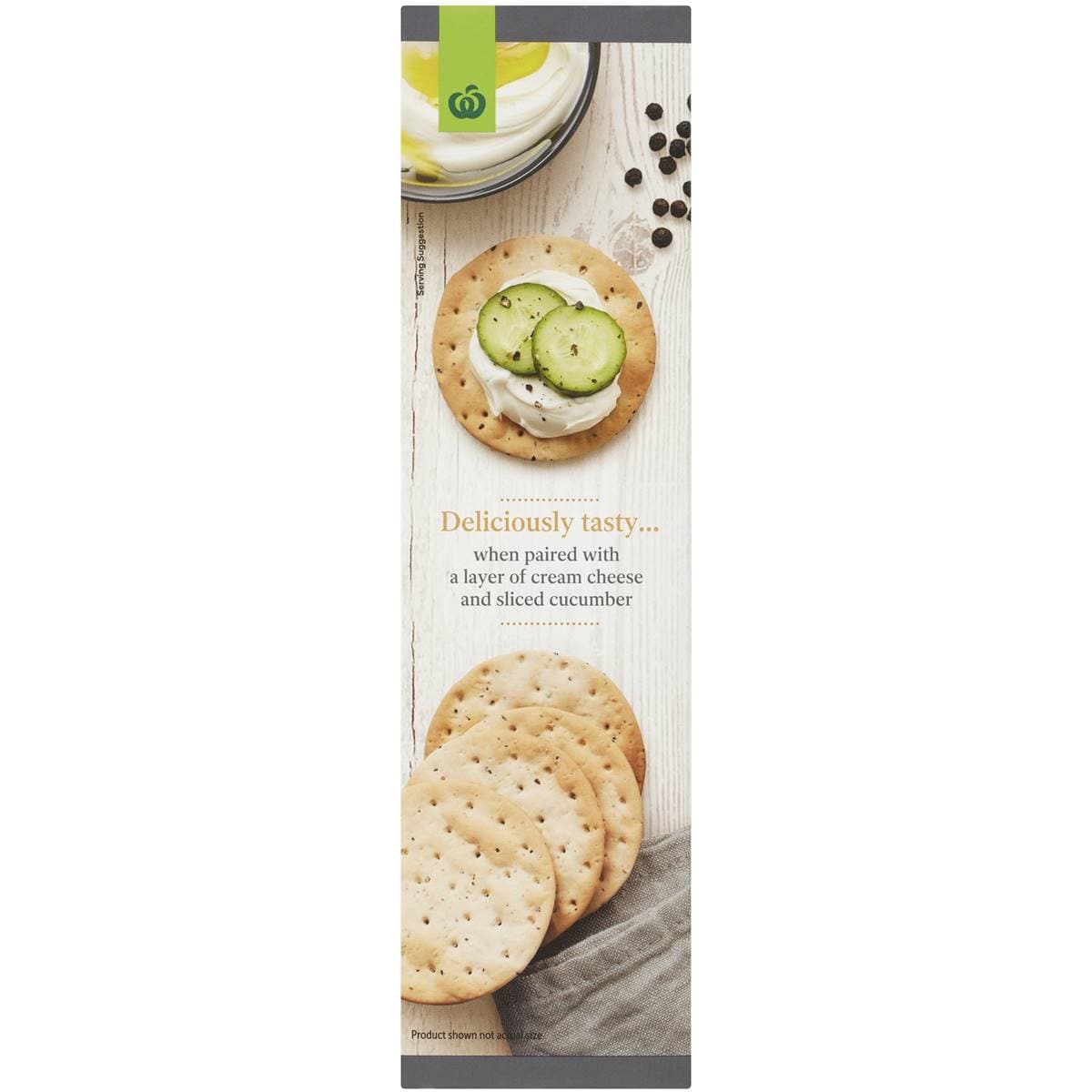 Woolworths Cracked Pepper Water Crackers 125g Woolworths