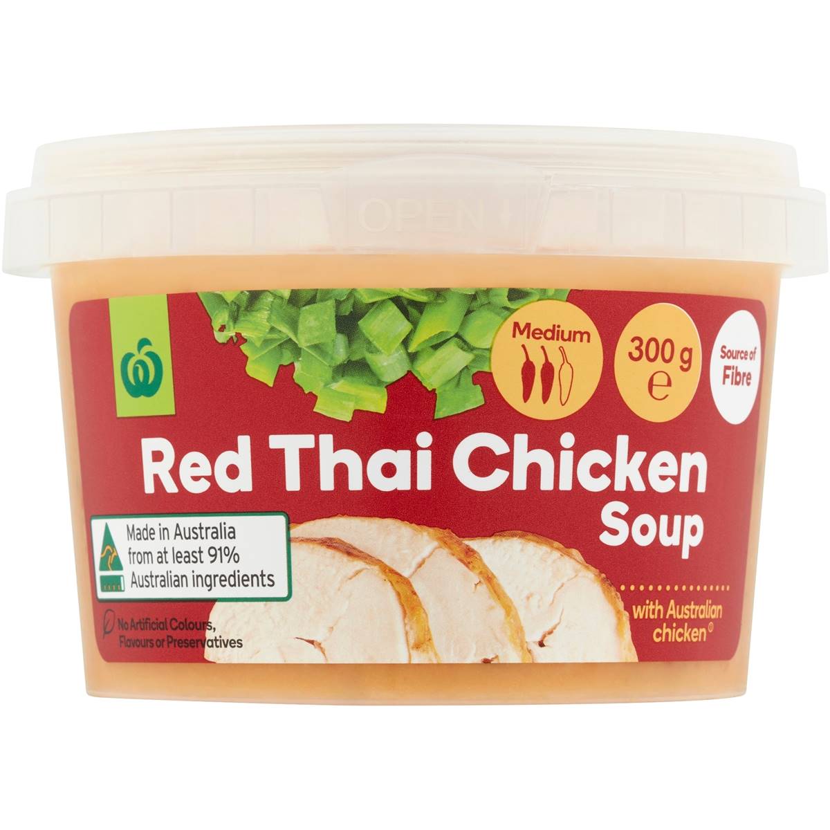 Woolworths Fresh Red Thai Chicken Soup 300g Woolworths