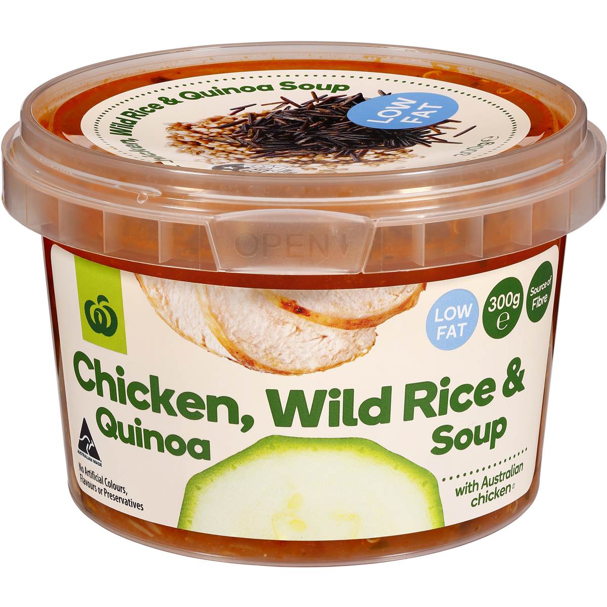 Woolworths Select Chicken Quinoa & Wild Rice Soup 300g Woolworths