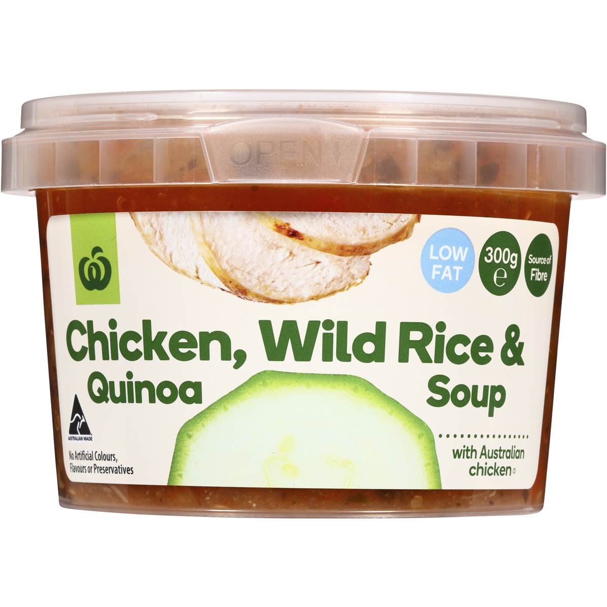 Woolworths Select Chicken Quinoa & Wild Rice Soup 300g Woolworths
