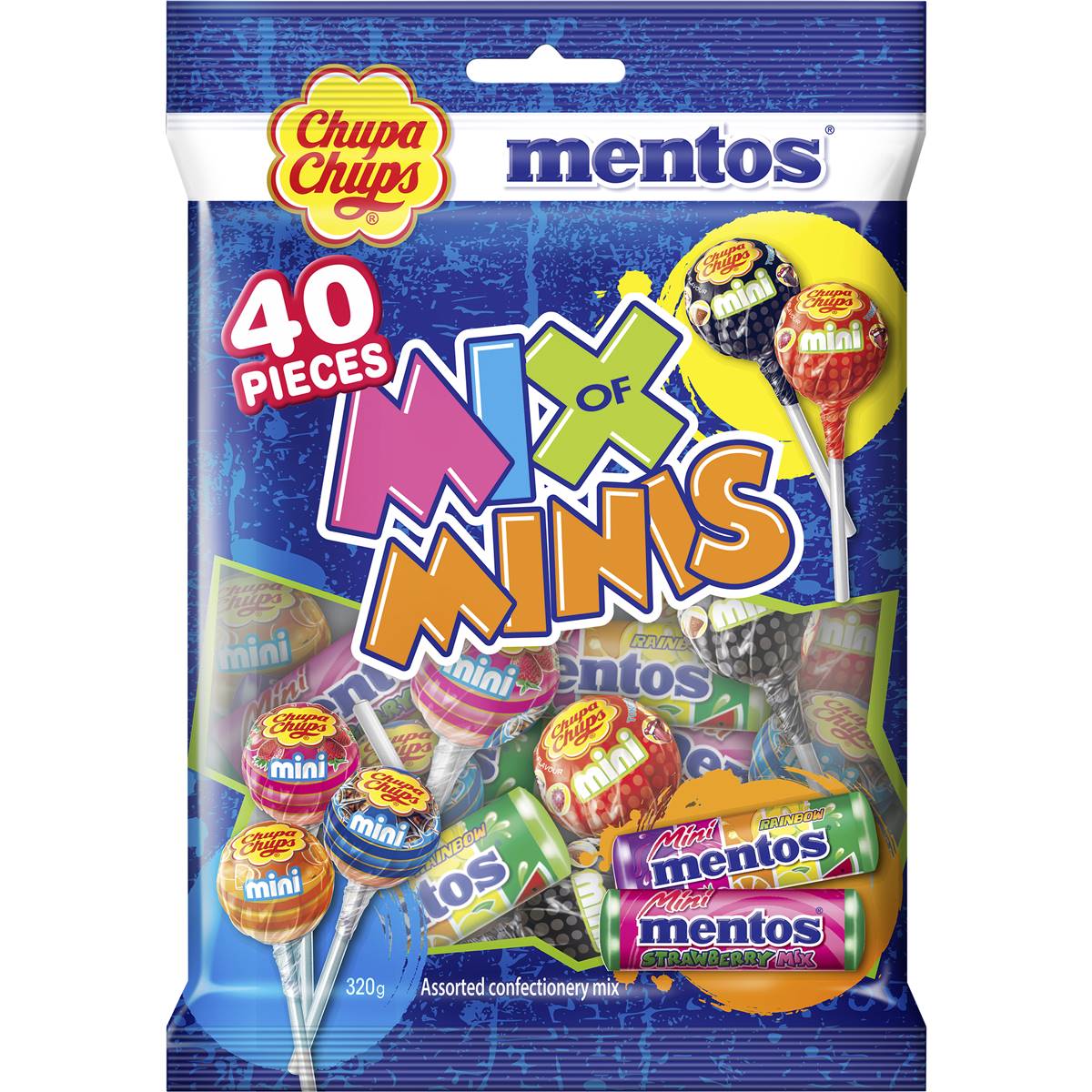 Chupa Chups Mix Of Minis Bag 320g Woolworths