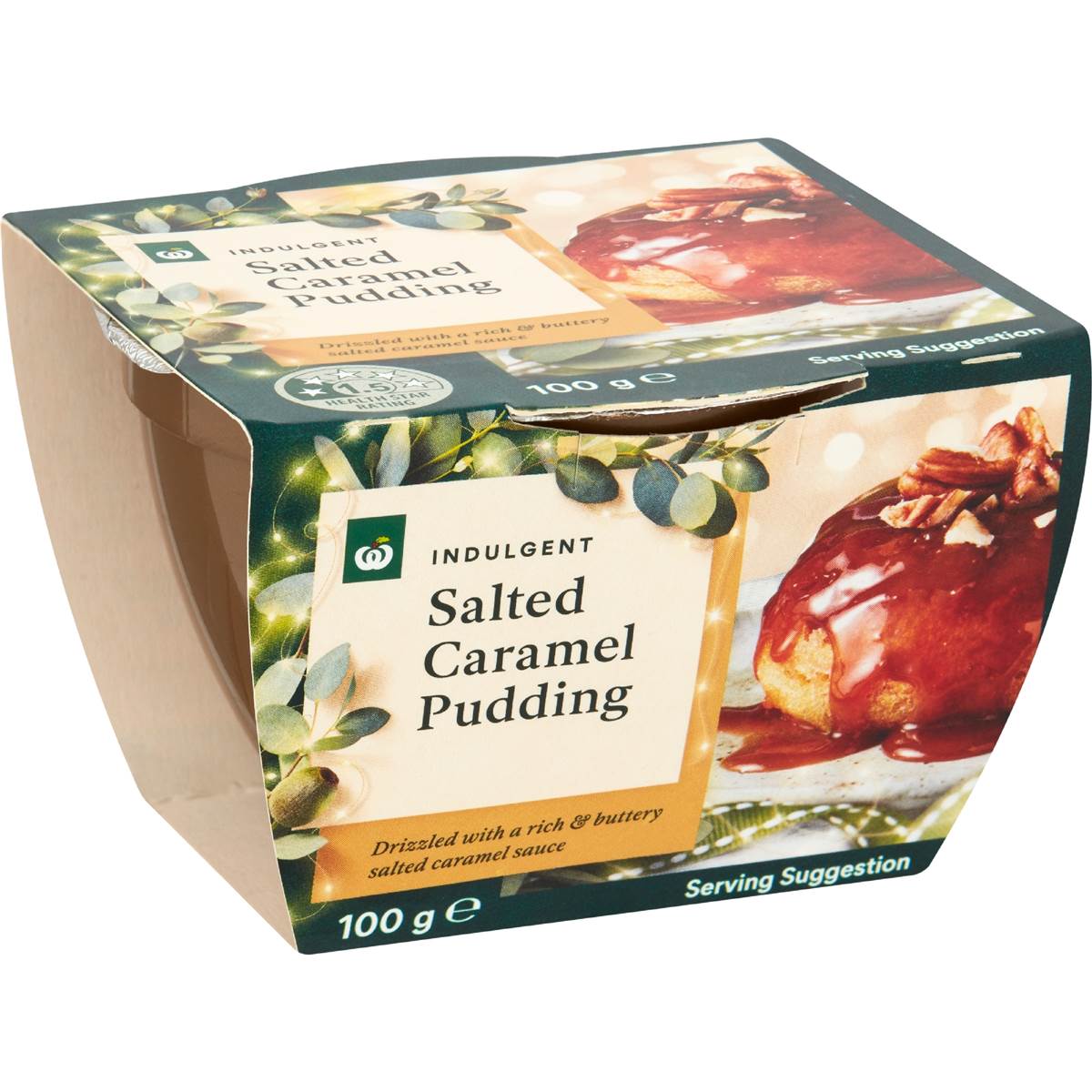 Woolworths Indulgent Salted Caramel Pudding 100g Woolworths