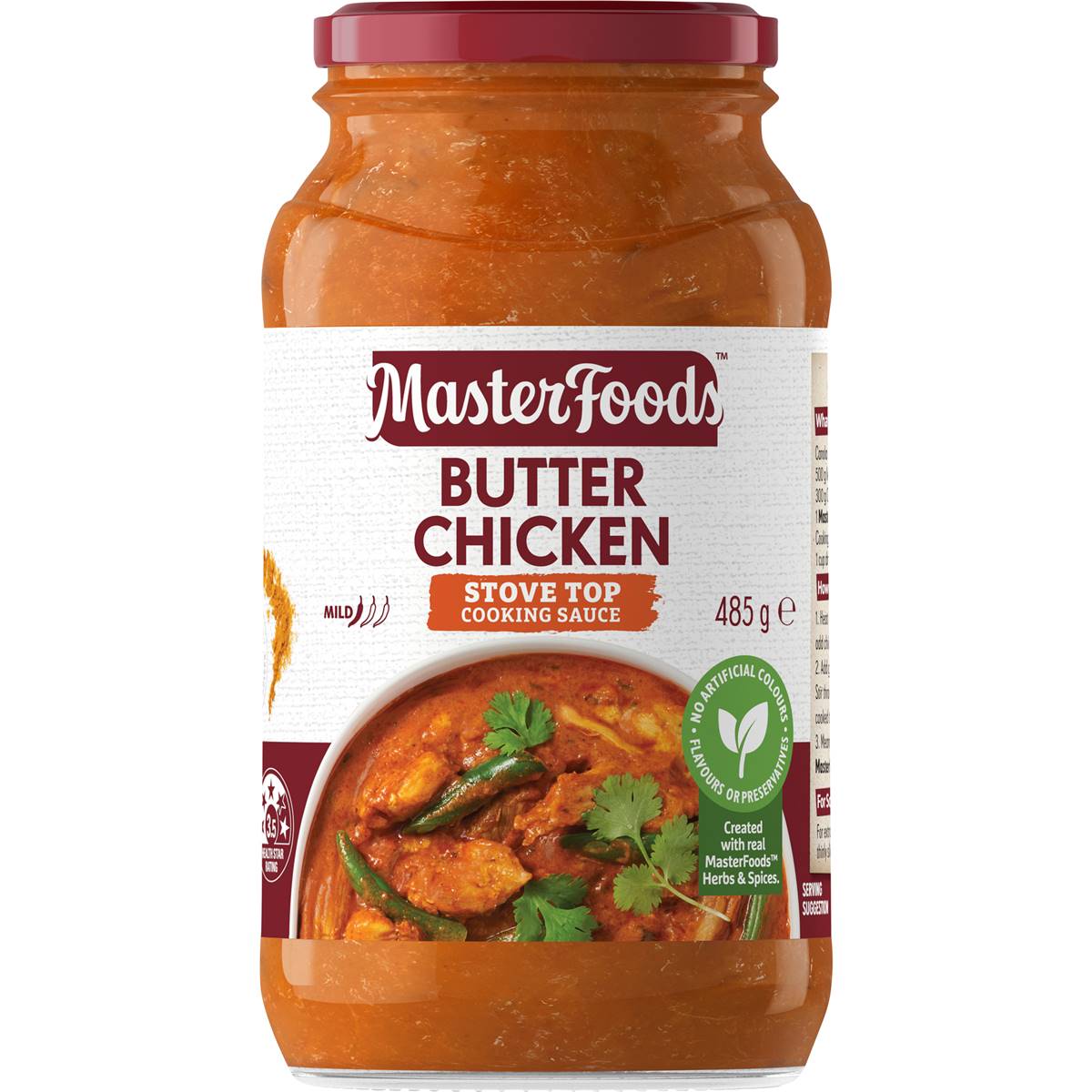 Masterfoods Butter Chicken Cooking Sauce 485g Woolworths