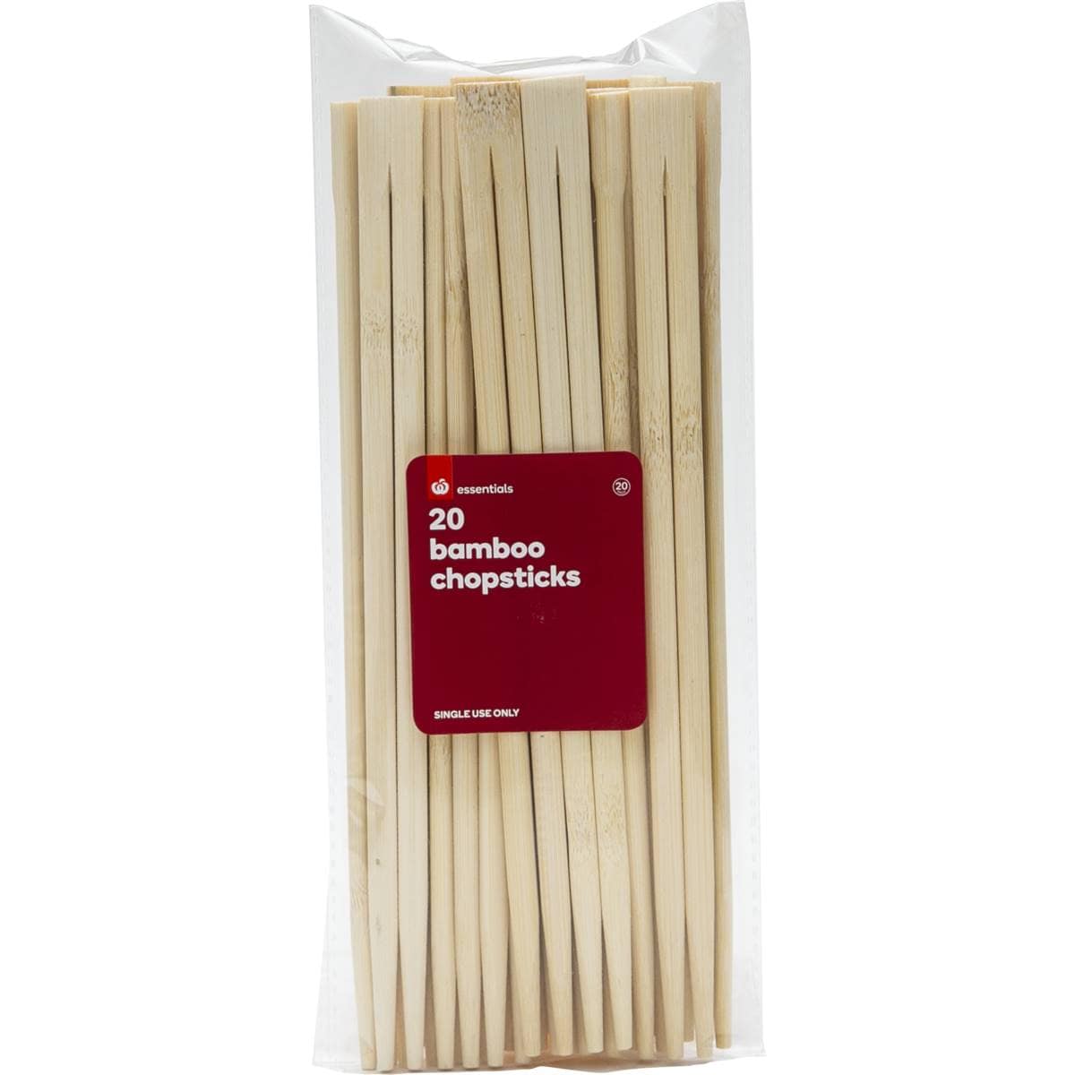 Essentials Bamboo Chopsticks 20 Pack Woolworths