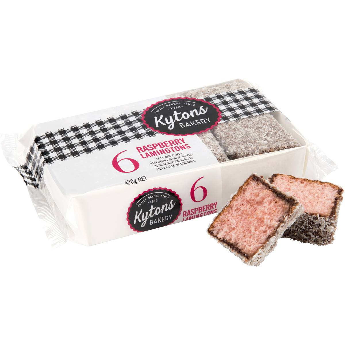 Kytons Bakery Kytons Bakery Raspberry Lamingtons