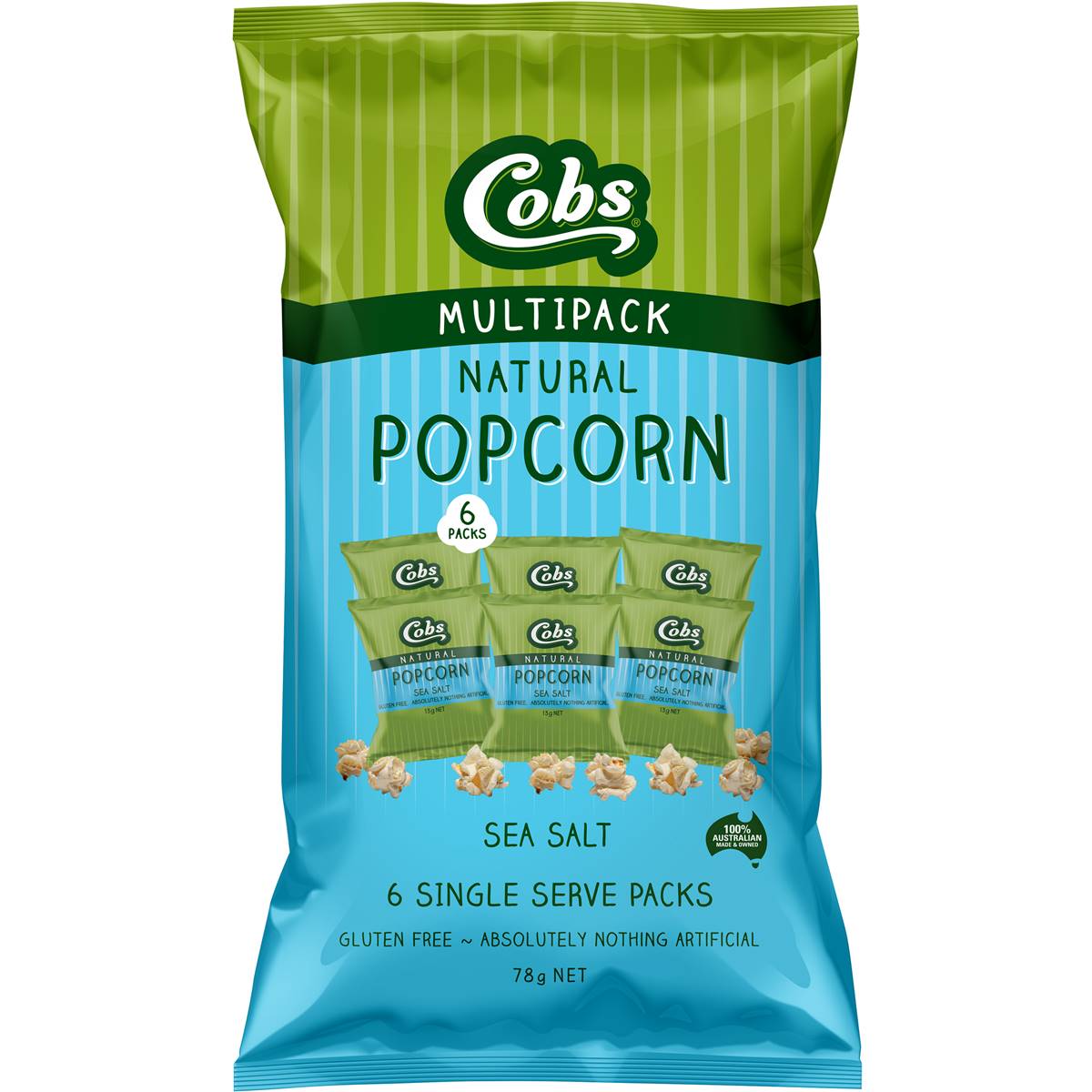 Cobs Popcorn Multipack Seasalt 6pk 78g Woolworths
